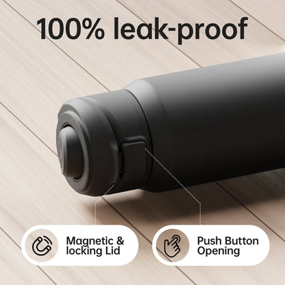 Water Bottle with Magnetic Phone Holder Bouncing cover Insulation Cup
